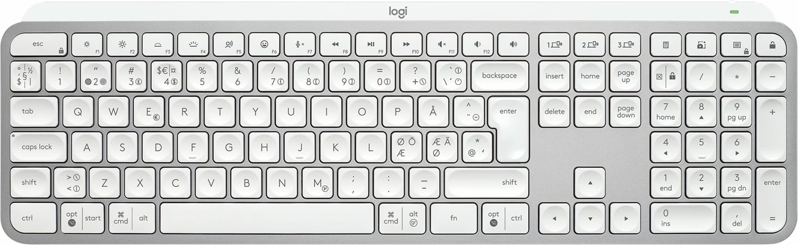 Tastierë Logitech MX Keys S, Bluetooth, pale grey