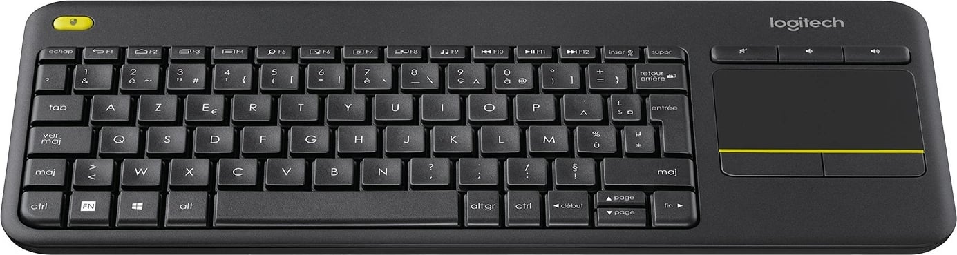 Tastierë pa tela Logitech K400 Plus, AZERTY, e zezë