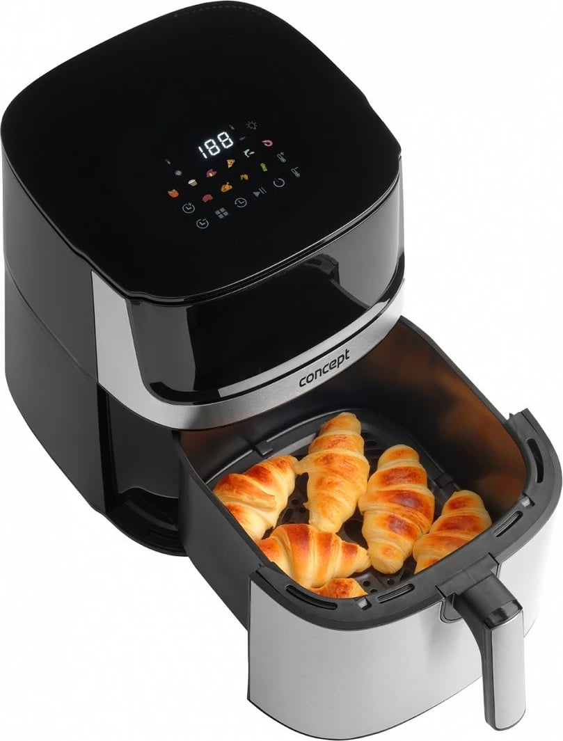 Fritezë me ajër Concept FR8010 7L 1500W me ekran me prekje, e zezë