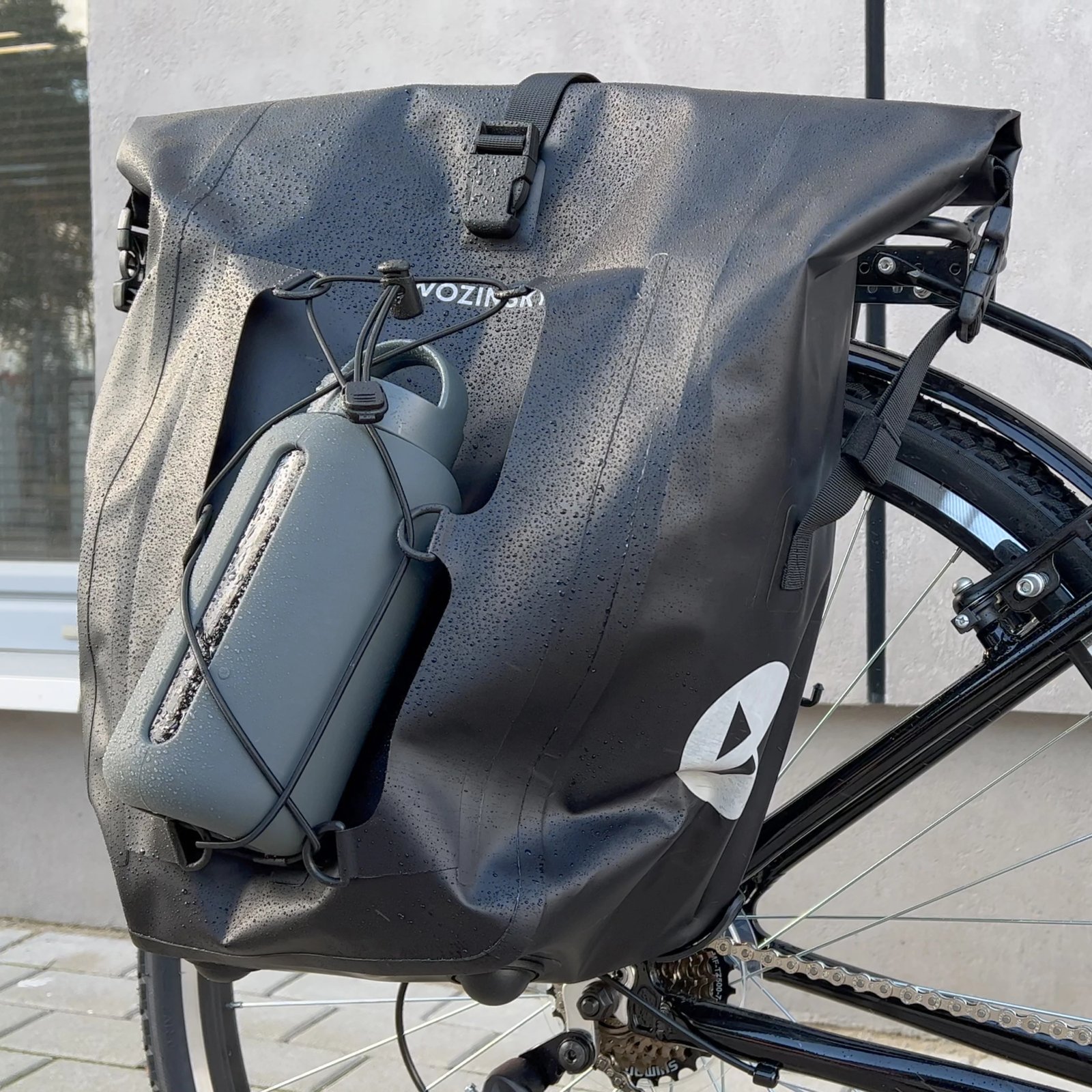 Çantë bagazhi për biçikletë Wozinsky WBB24BK, 25L, e zezë