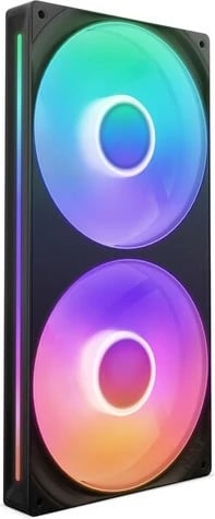 Ventilator për kasë NZXT F280 RGB CORE PWM, 280mm, i zi, RGB