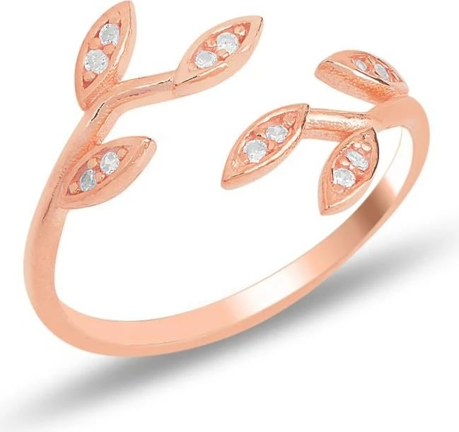 Unazë argjendi ngjyrë rozë gold Jumeon, SGTL11692