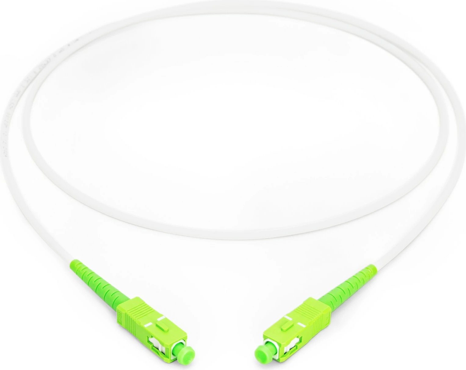 Kabllo optik Digitus LWL Patchkabel SCA-SCA 10m singlemode, gjelbër/bardhë