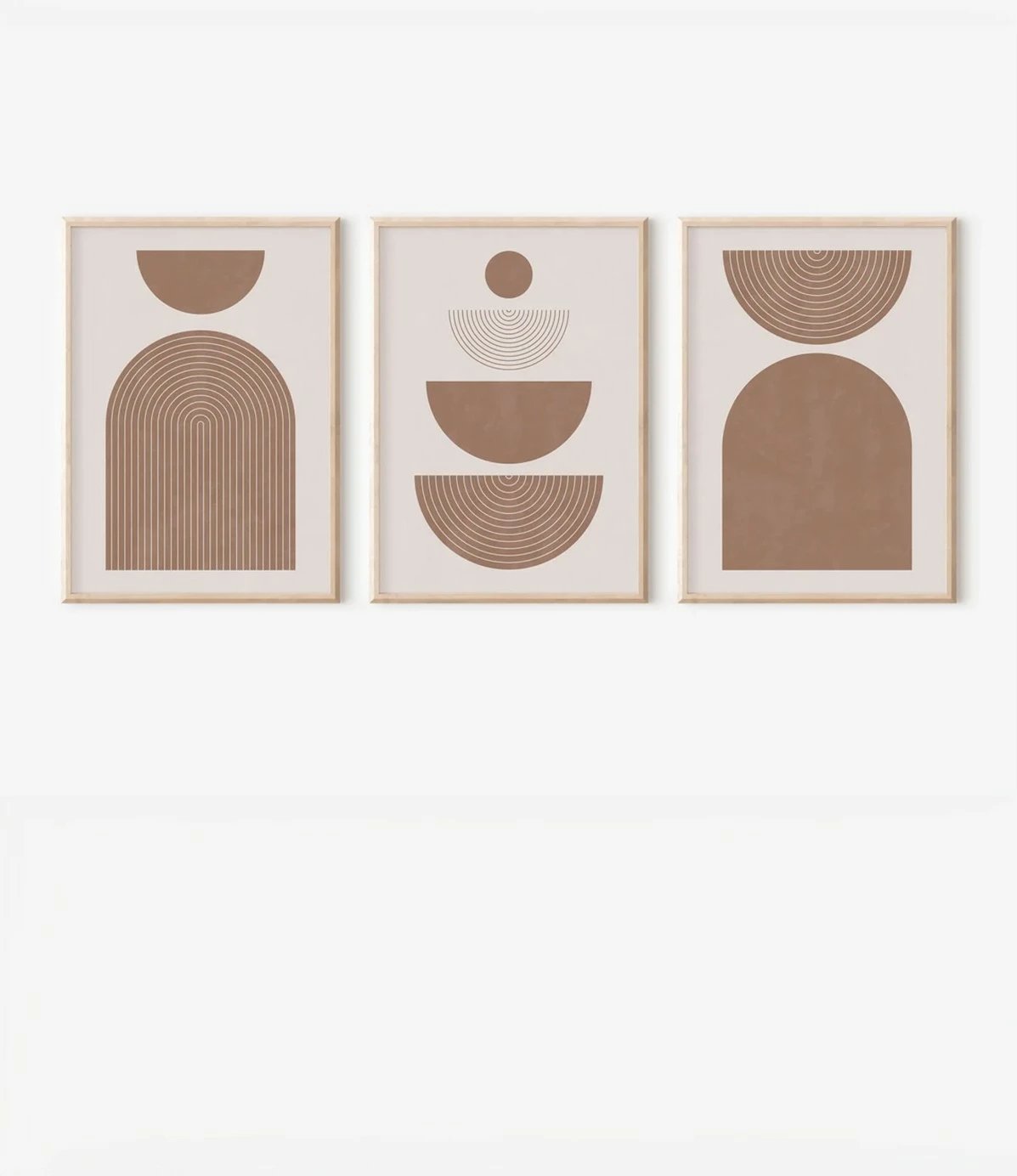 Pikturë dekorative me kornizë (3 copë), Wallity, 3Dartsohoset43