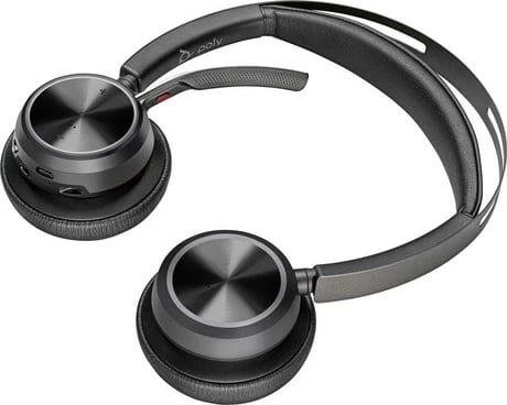 Kufje Poly Voyager Focus 2, Bluetooth 5.1, USB-C/A, Mikrofon me ANC, E zezë, Set