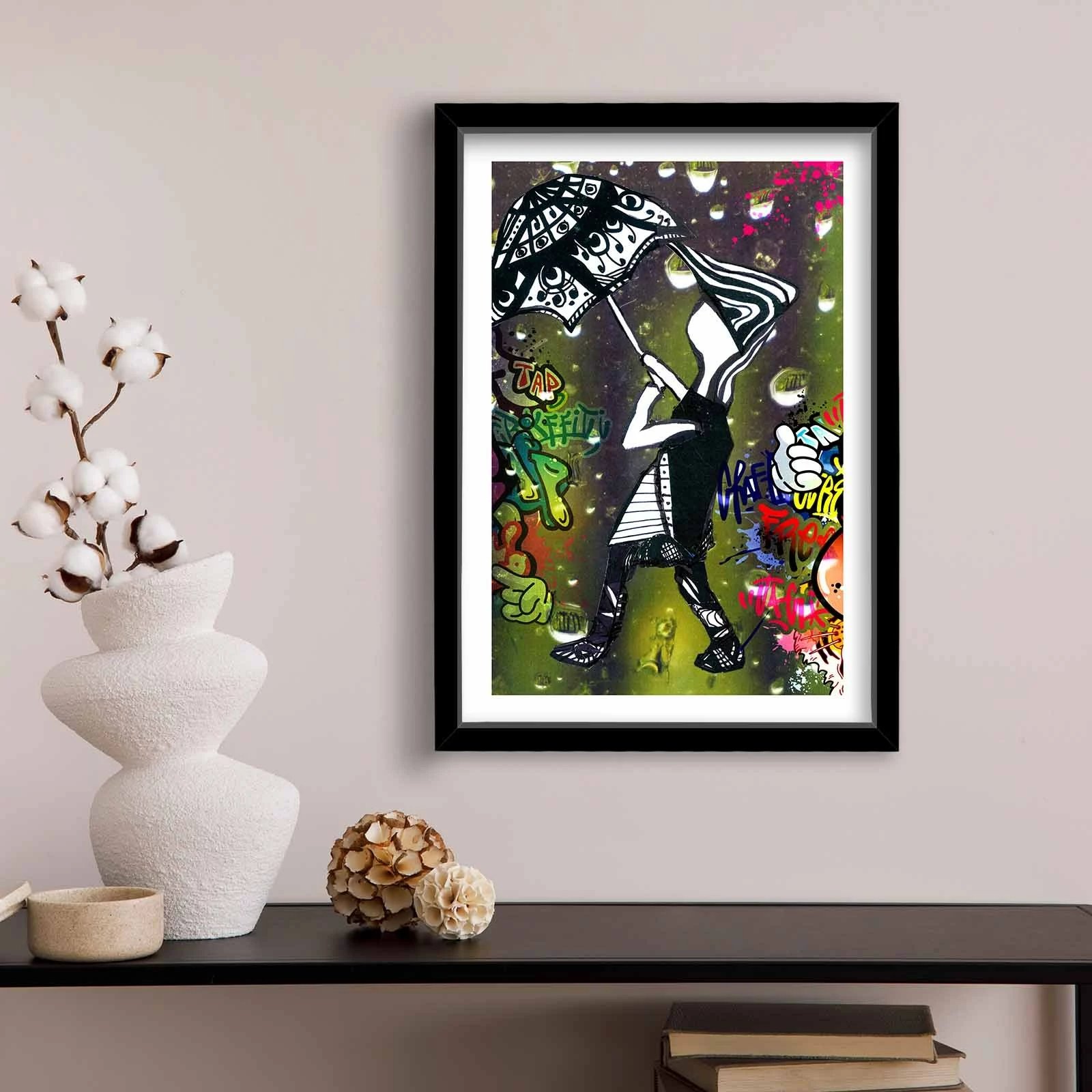 Pikturë dekorative me kornizë MDF, shumëngjyrëshe, 3550POP-001, 38x53cm