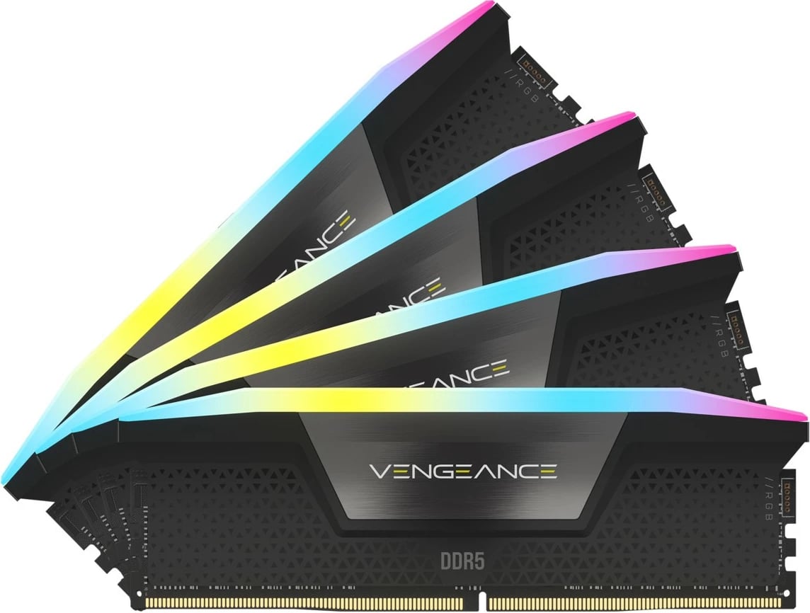 RAM Memorje Corsair Vengeance RGB 192GB (4x48GB) DDR5 5200MHz, e zezë