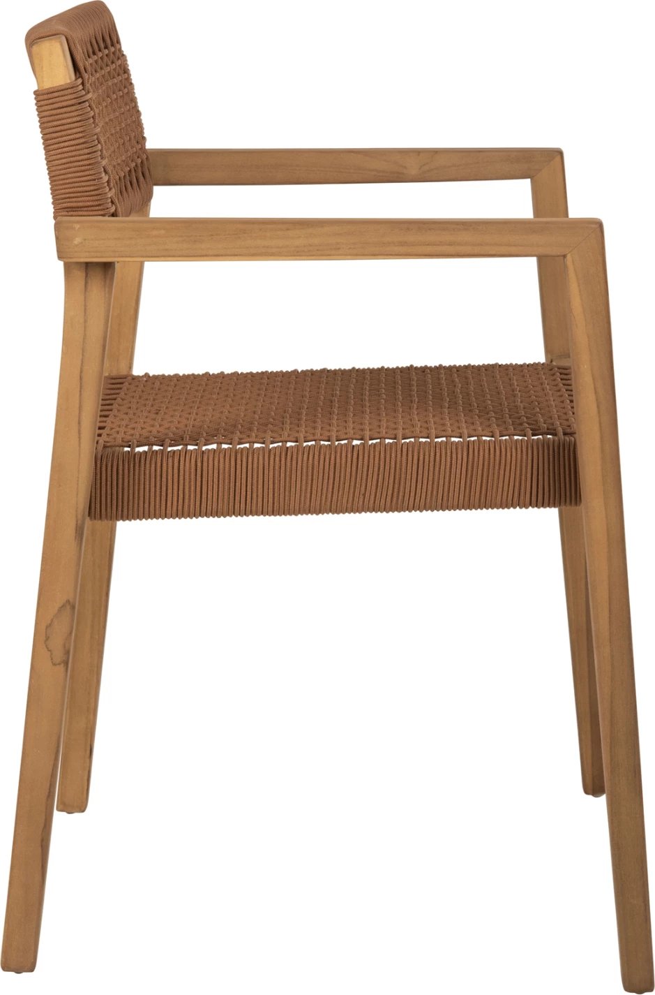 Karrige me krahë CHARLOTTE FH9637.01 dru tik natyral & litar kafe 59x54x83H cm