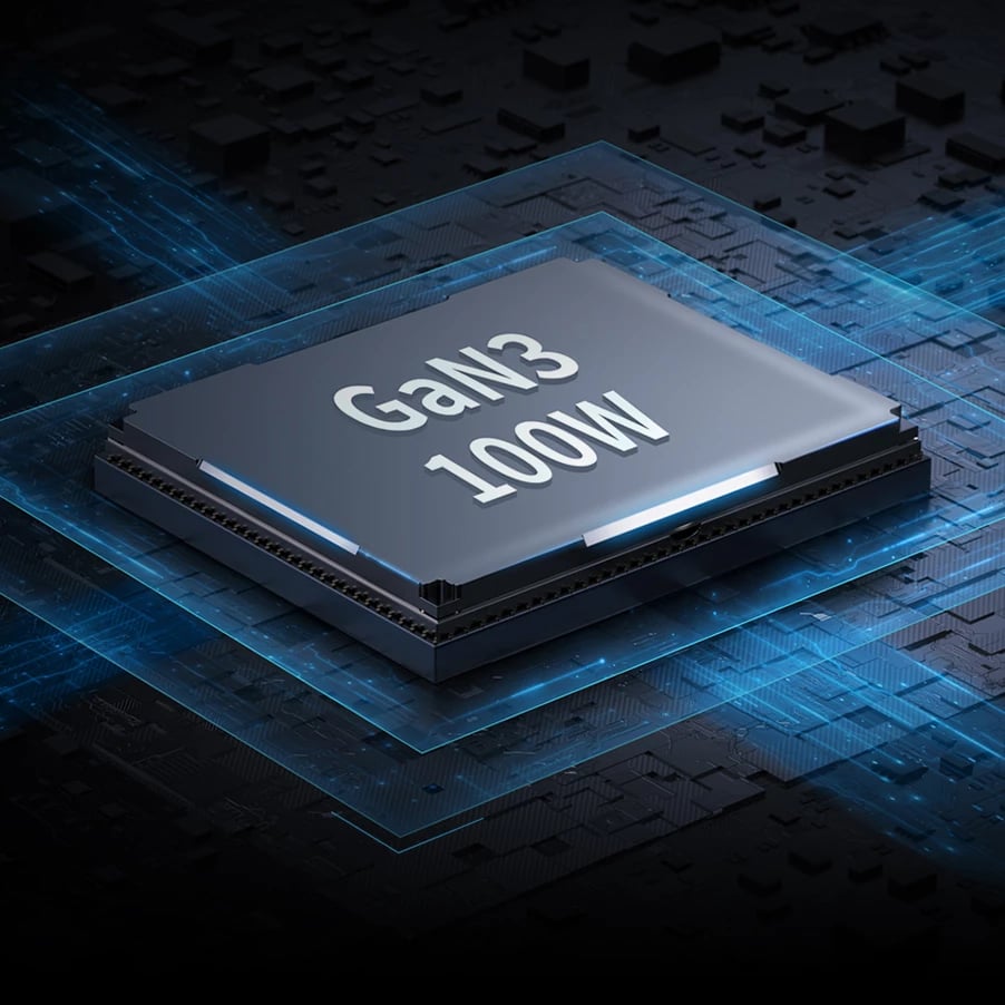 Karikues universal Baseus GaN3 Pro, 100W, 2x USB-C, 2x USB-A, i zi