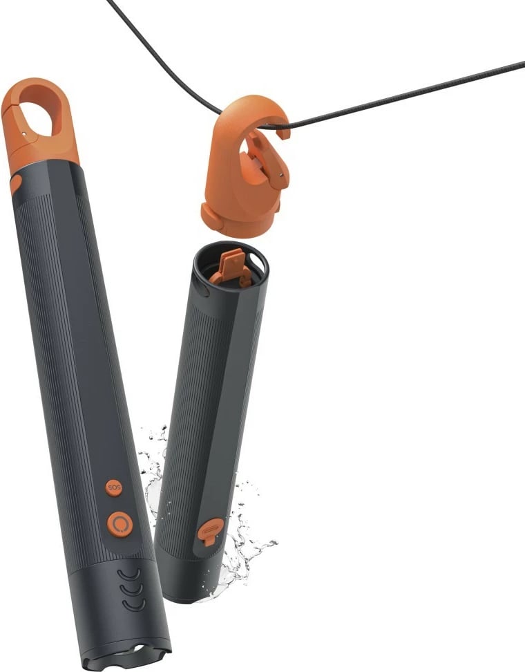 Elektrik dore Hama 228607 1200 lm 300 m zoom i rikarikueshëm IP44 USB-C, e zezë