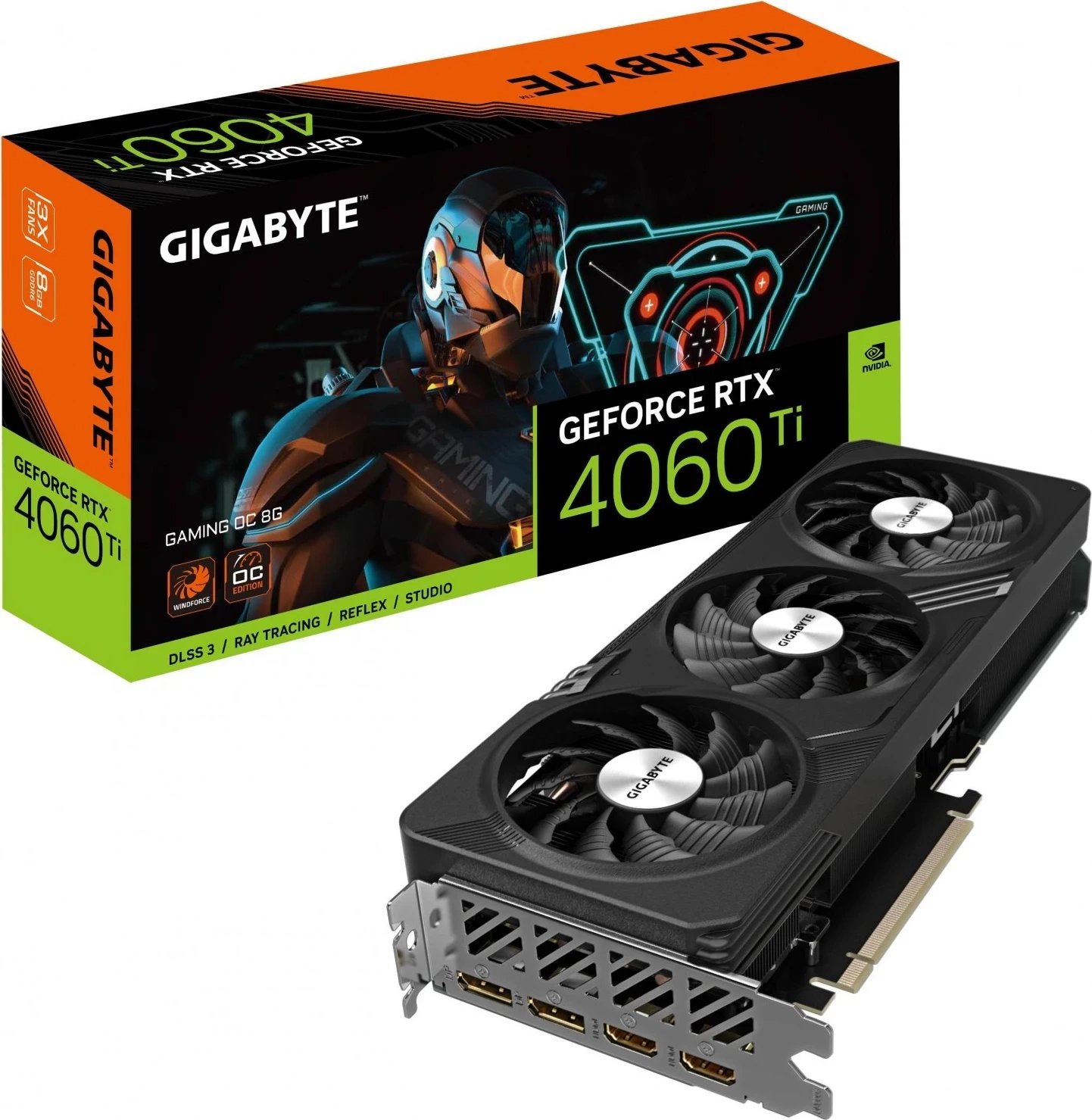 Kartë grafike Gigabyte GeForce RTX 4060 Ti Gaming, OC DLSS 3,  8GB, GDDR6 