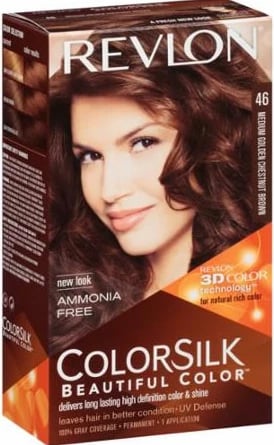 Ngjyrë për flokë Revlon Colorsilk 46 Medium Golden Chestnut Brown unisex