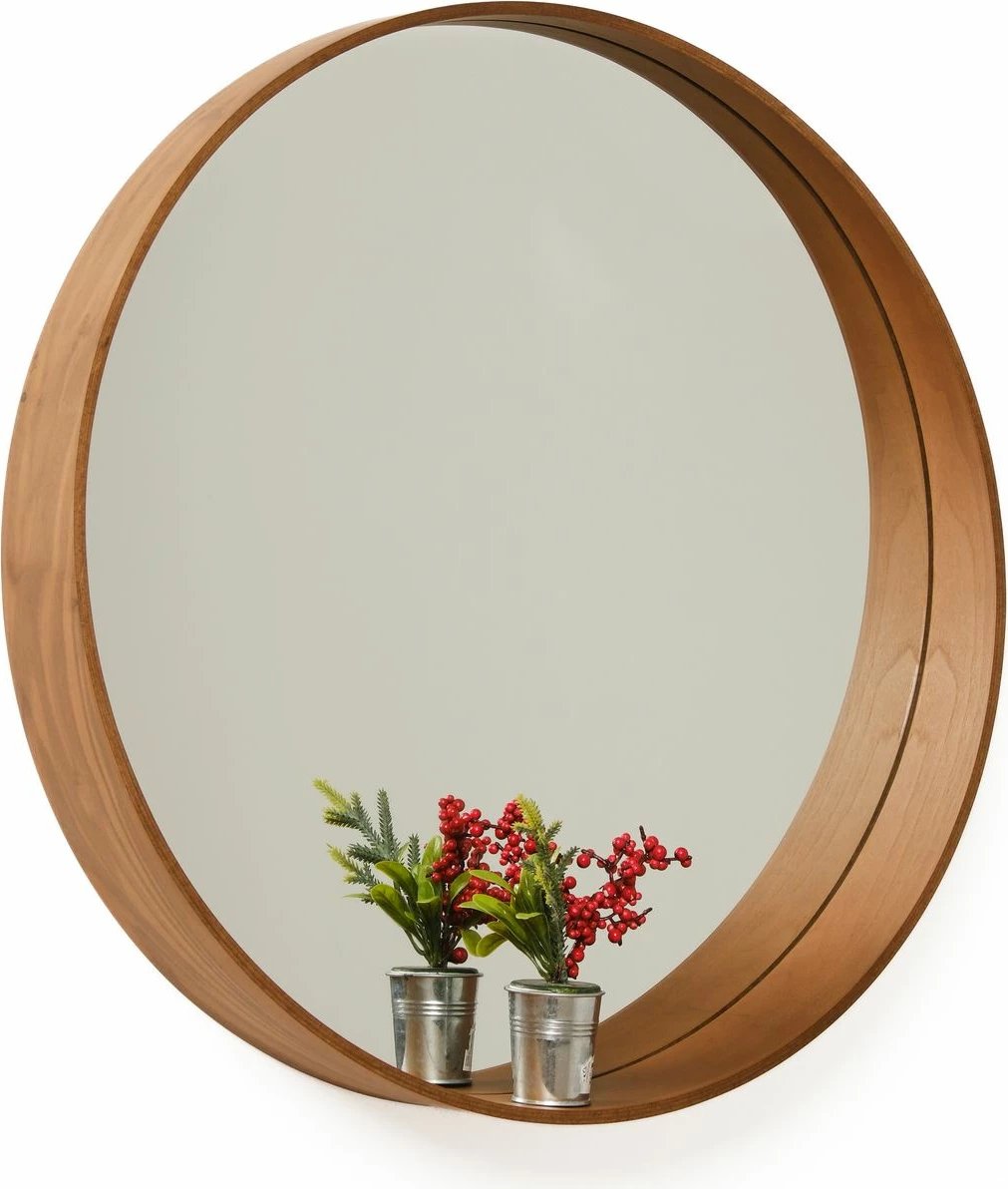 Pasqyrë dekorative, ngjyrë arre, Bias 80, Skye Decor