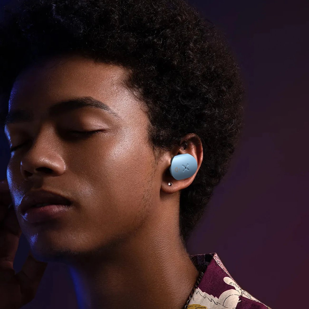 Kufje wireless TWS Choetech BH-T22 LightAura VocalSound, Bluetooth 5.3, kaltër