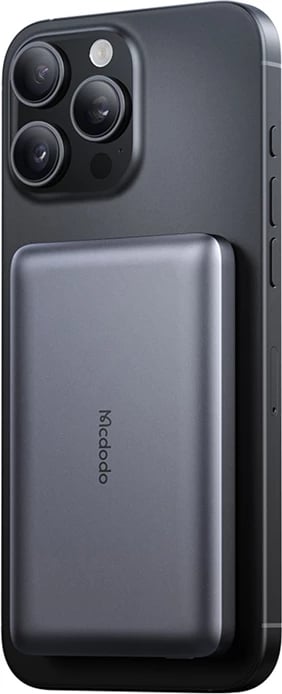 Powerbank Mcdodo MC-4651, 10000mAh, 20W, magnetik, karikim wireless, e zezë