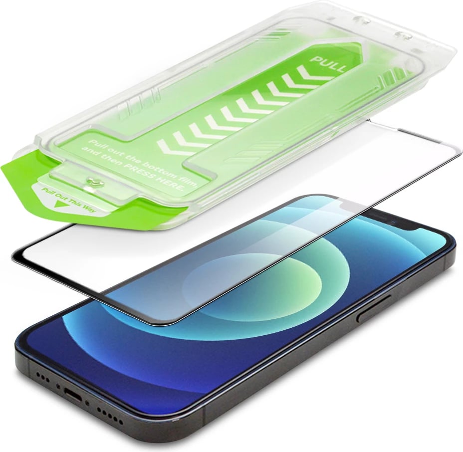 Xham i temperuar Wozinsky Premium Glass me kornizë montimi për iPhone 13 Pro Max, i zi