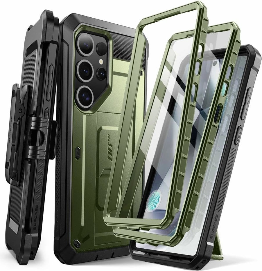 Mbështjellës Supcase Unicorn Beetle Pro 2-set për Samsung Galaxy S25 Ultra, Jeshil