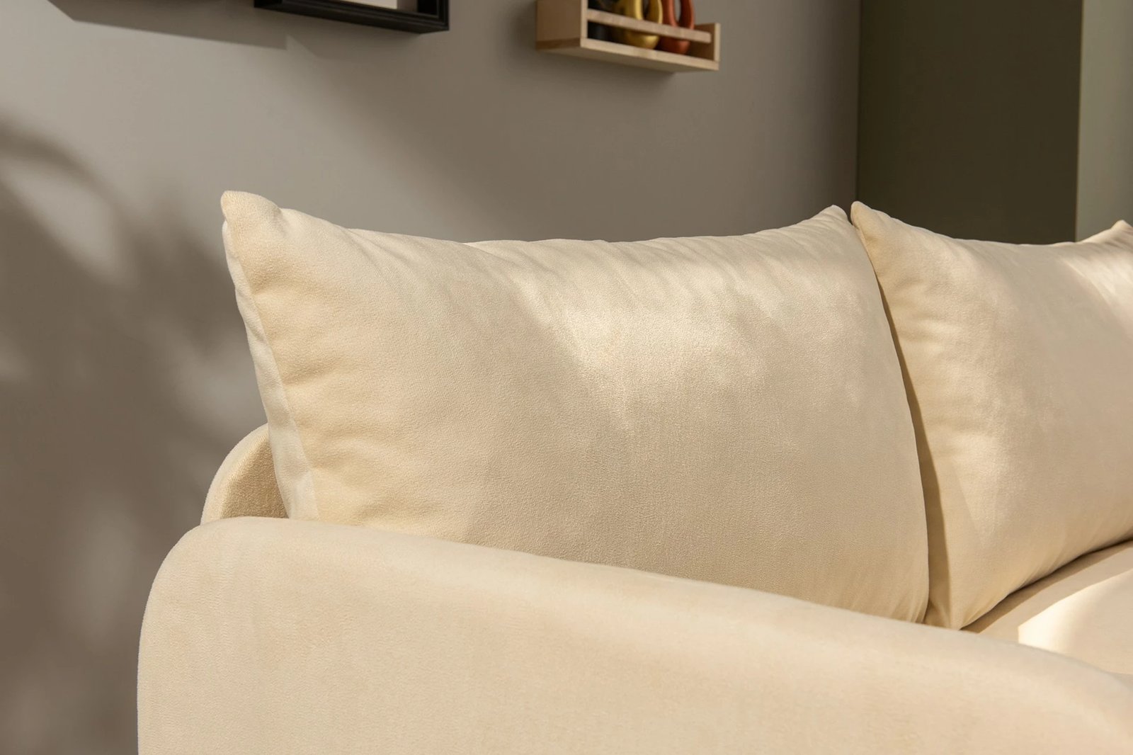 Divan-krevat dy ulëshe, ngjyrë krem, Saga, Atelier del Sofa