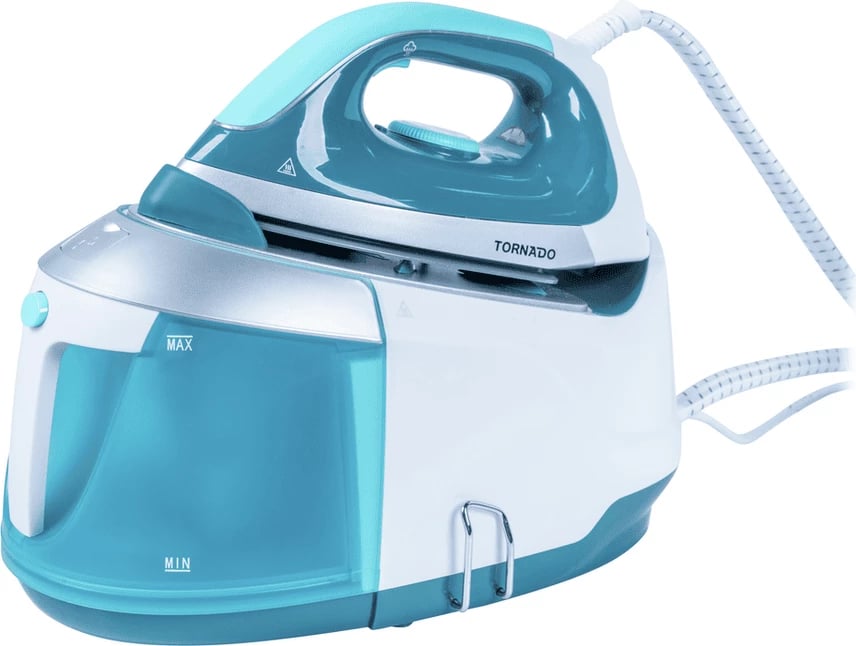 Hekur me avull me stacion, Tornado, TSS-2400D, standard, blu/bardh