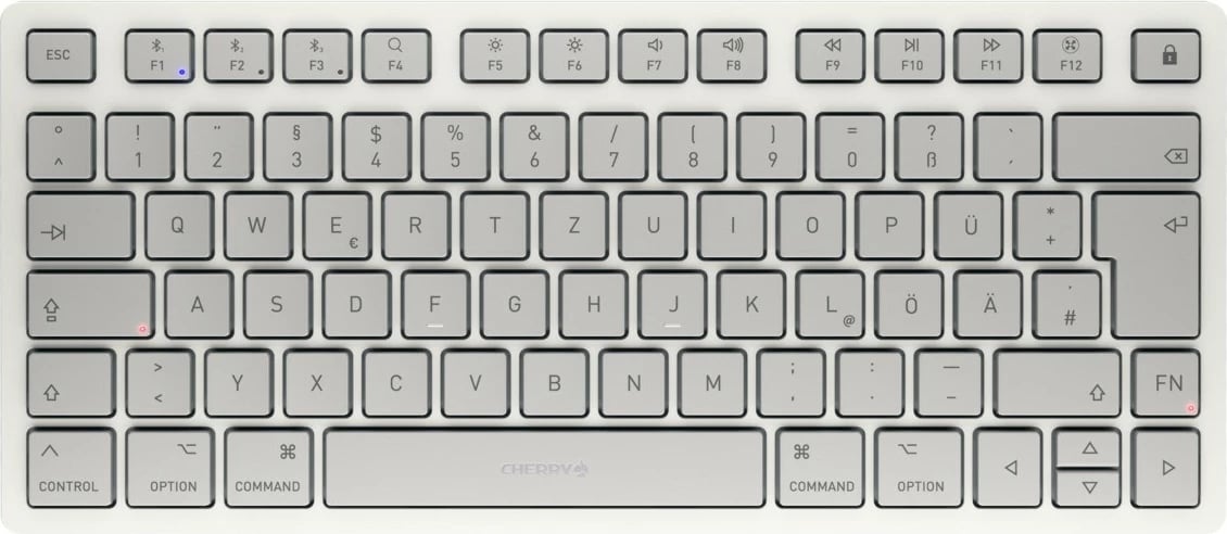 Tastierë Cherry KW 7100 MINI BT, 75%, Wireless, Bluetooth, QWERTZ, Bardhë
