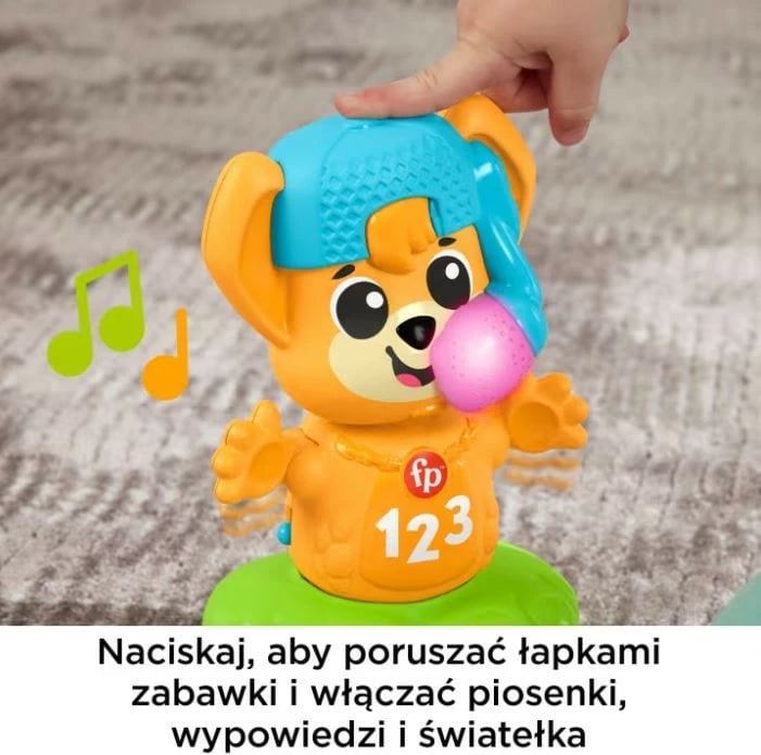 Lodër muzikore Fisher Price Link Squad Fox HYL37, plastikë, për fëmijë, portokalli/kaltër/gjelbër