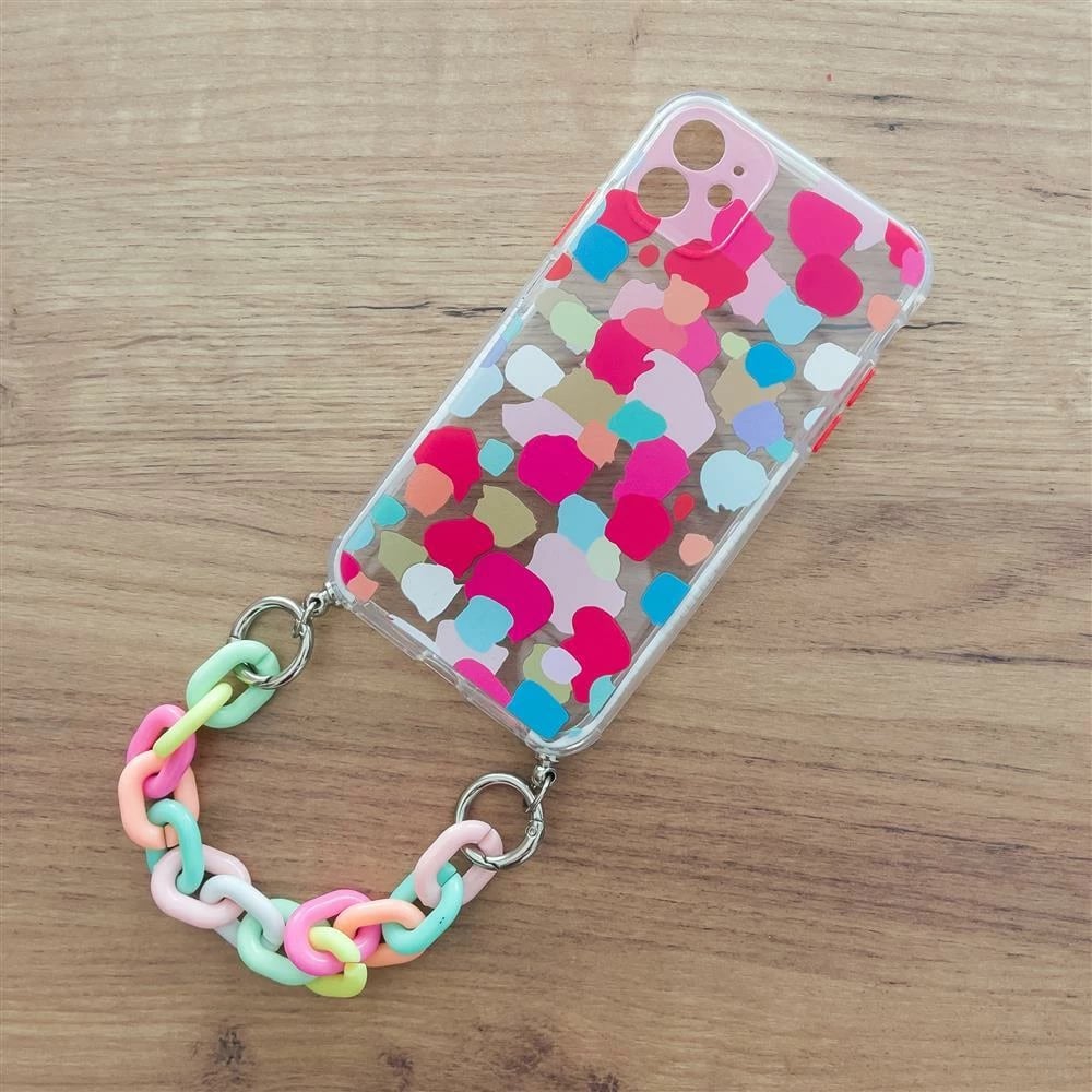 Mbështjellës Hurtel Color Chain Case për Samsung Galaxy A42 5G, me zinxhir shumëngjyrësh
