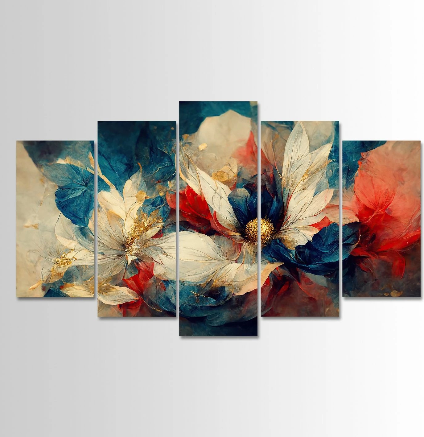 Pikturë dekorative MDF, 5 pjesë, Wallity, 5MDF4598_60100, 100x60cm