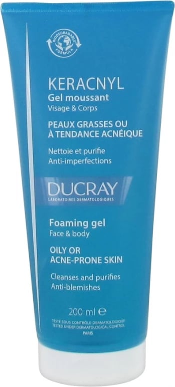 Xhel pastrues Ducray Keracnyl unisex 200ml