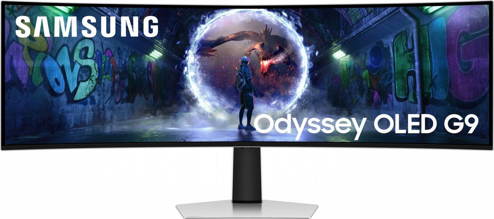 Monitor Samsung S49DG934SU, 49", Dual QHD, OLED, Silver
