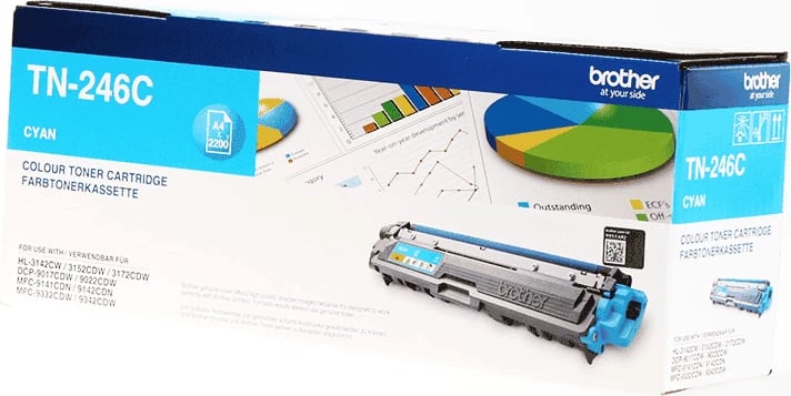 Toner, Brother, TN-246C, 2200 faqe XL, cyan