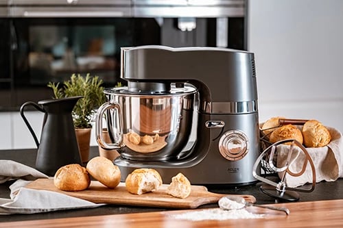 Robot kuzhine planetar, Adler, AD 4221, 7L, 2200W, 6 shpejtësi, mulli mishi 1.5 kg/min, çelik