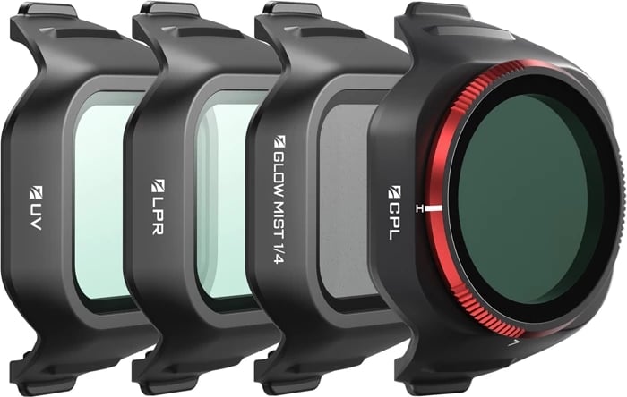 Set filtrash droni Freewell DJI Mini 5 Pro FW-MN5-EDY, UV/CPL/LPR/Glow Mist 1/4, set 4 copë