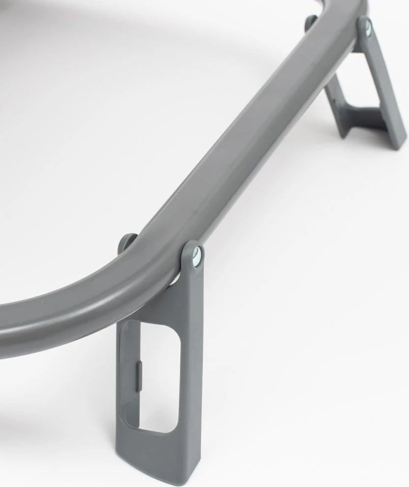 Karrige lëkundëse për bebe, New Baby, Snuggle, me shirit lodrash 3 copa, mbështetëse e rregullueshme, deri 9 kg, gri