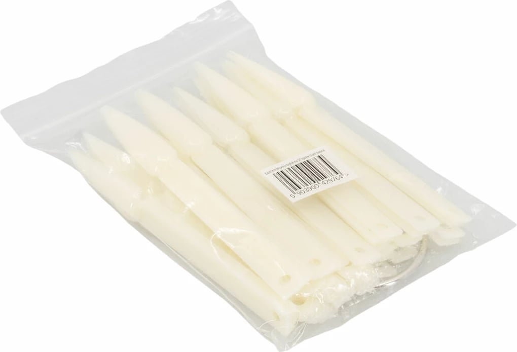 Shkop për mostra thonjsh Excellent PRO forma lopatë për femra ngjyrë qumështi 50 copë