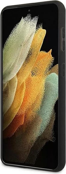 Mbështjellës Mercedes MEHCS21MRCABK Dynamic Line për Samsung Galaxy S21+, i zi, hardcase