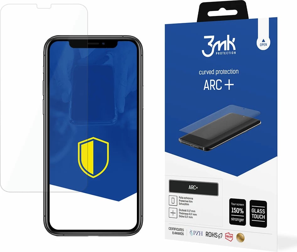 Folje mbrojtëse 3mk ARC+ për iPhone 11 Pro, TPU, Transparente