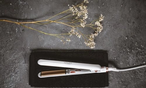 Drejtues flokësh, Adler, AD 2317, pllaka qeramike lundruese 25x90mm, 200°C, 35W, e bardhë/ari rozë