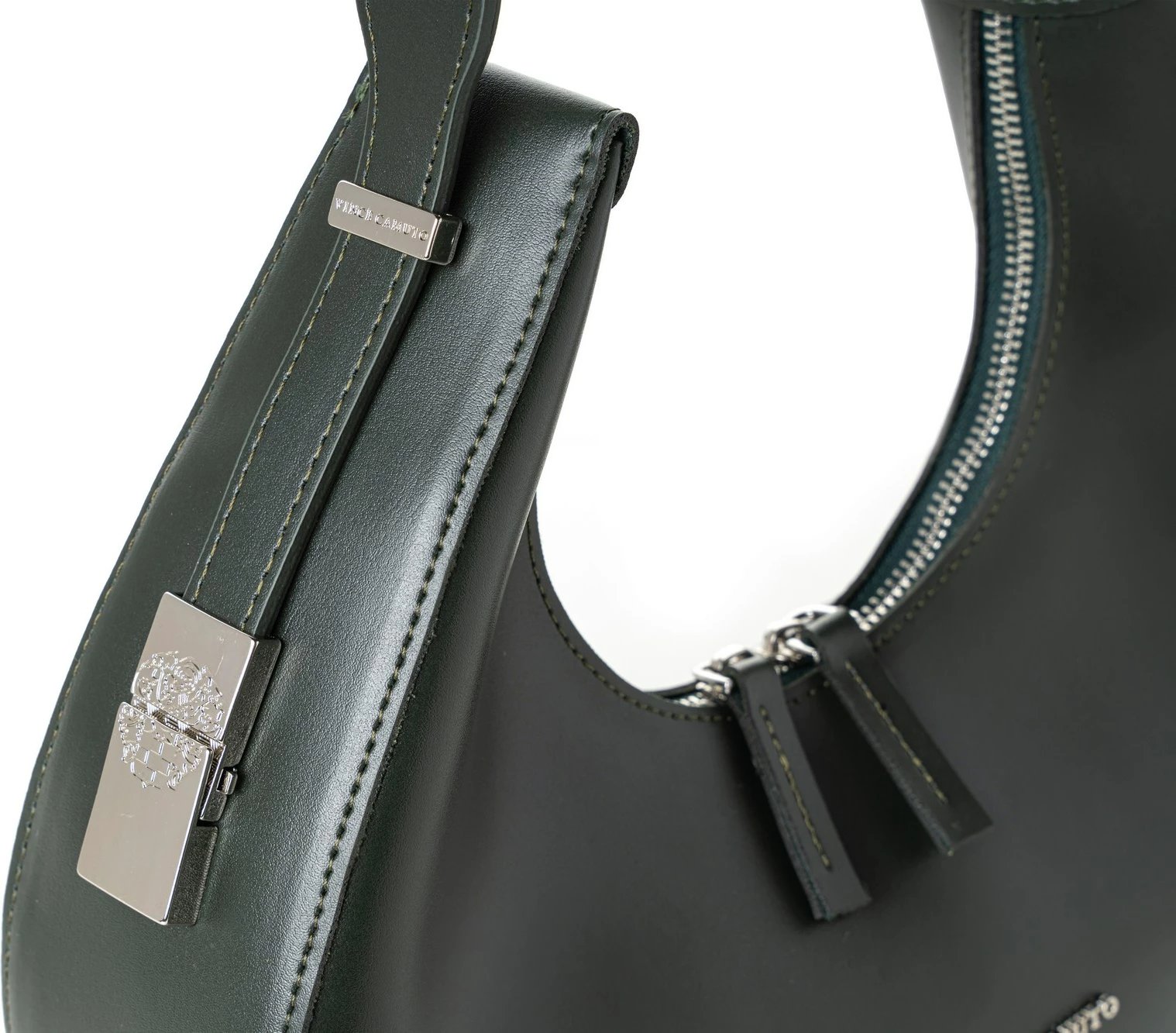 Çantë krahu Vince Camuto, ngjyrë e gjelbër e errët, Riviera