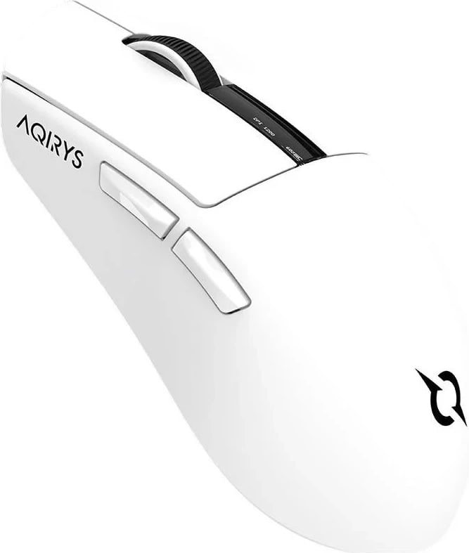 Maus Aqirys ZEPHYR, RGB, Wireless+Wired, i bardhë
