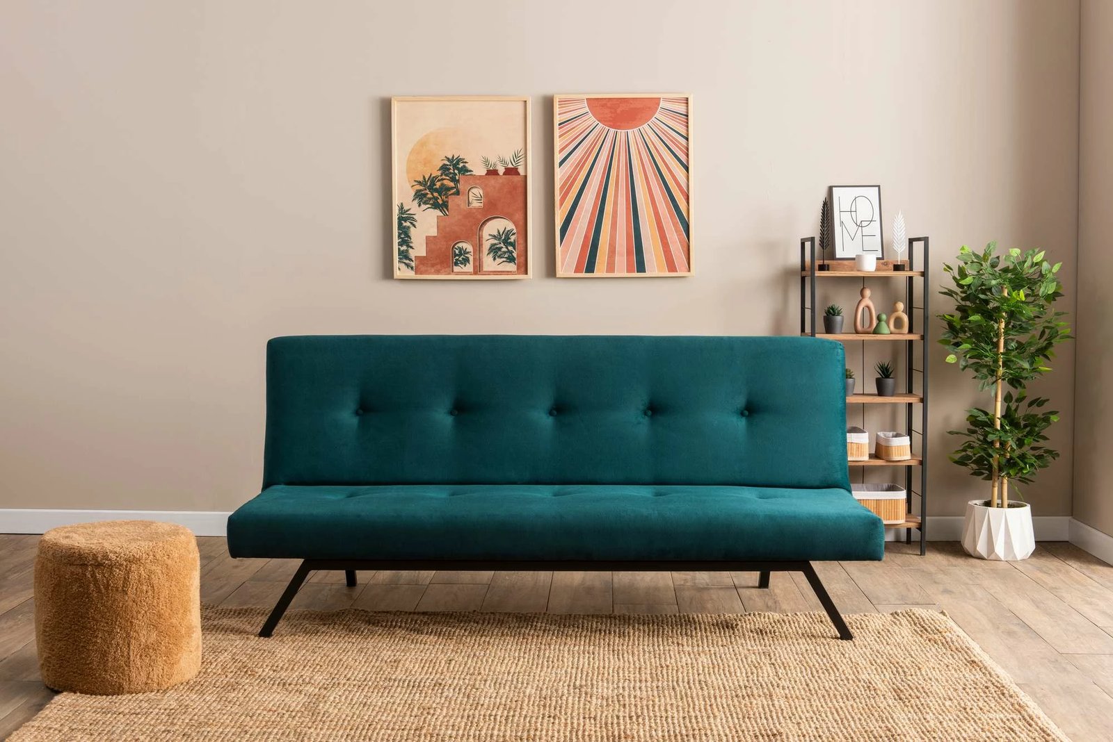 Divan-krevat 3 vendesh Atelier del Sofa, Zola, ngjyrë jeshile petrol
