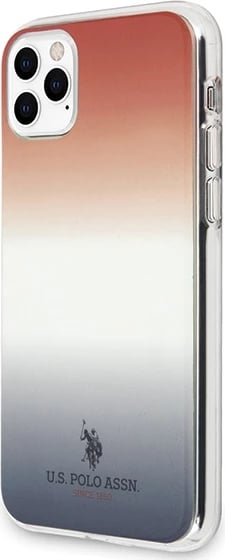 Mbështjellës U.S. Polo Assn. USHCN65TRDGRB për iPhone 11 Pro Max, Pattern Gradient, kuqe/kaltër