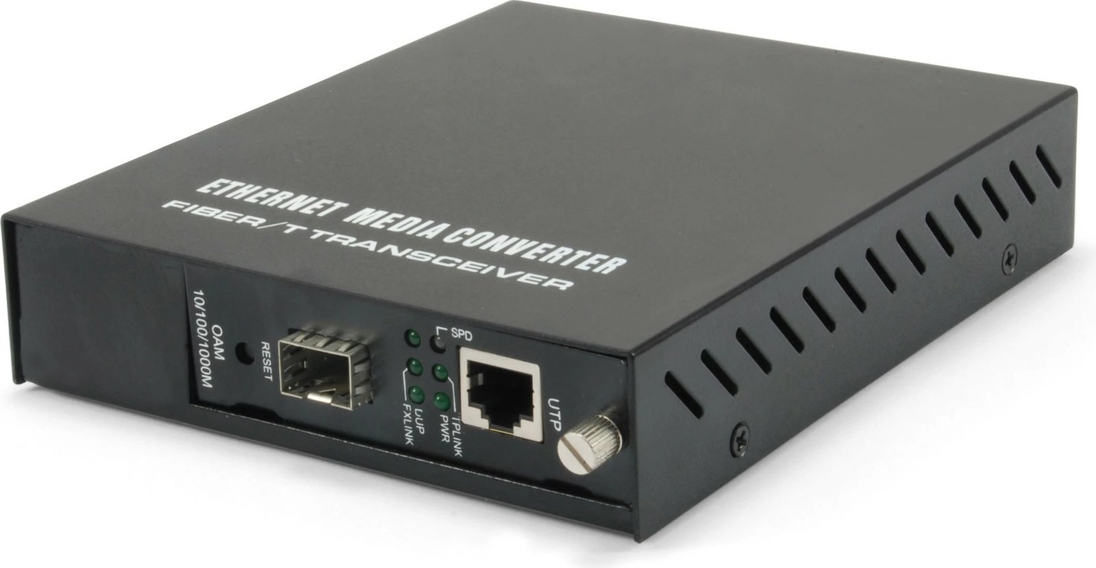 Konvertues media LevelOne RJ45 në SFP, Gigabit, i menaxhuar