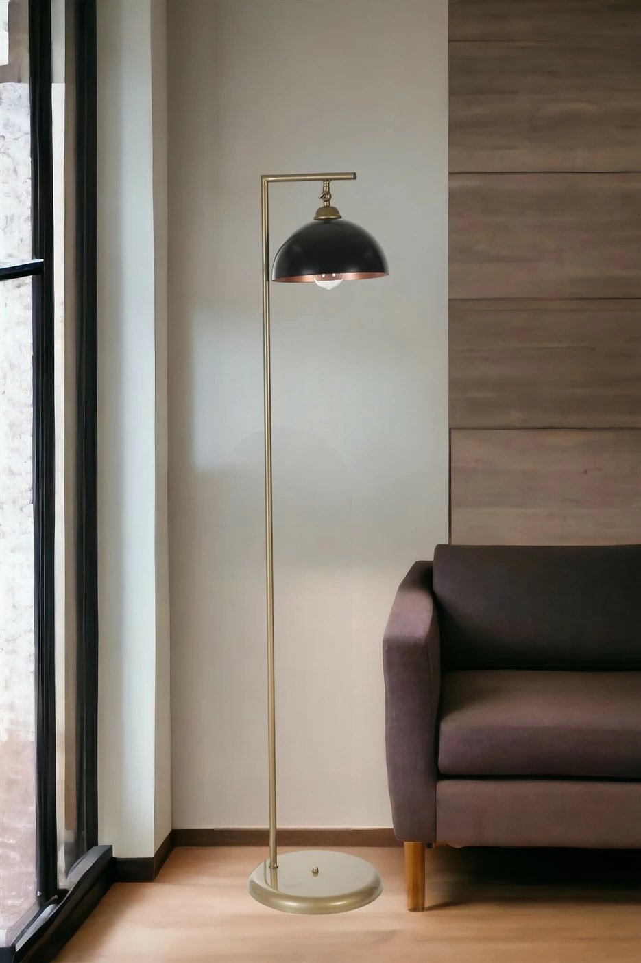 Llambë dyshemeje Opviq, 8826-1, e zezë dhe ari