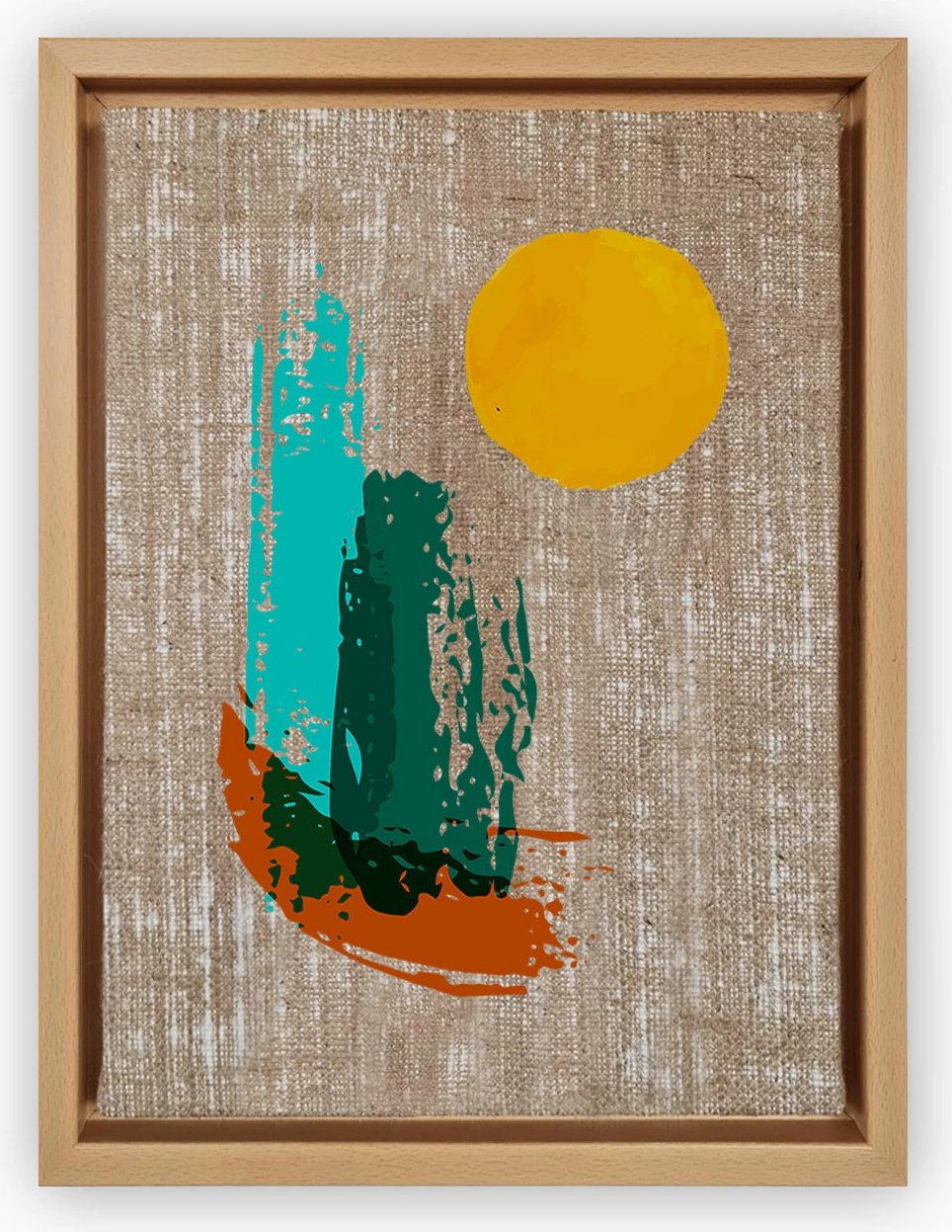 Pikturë dekorative në kanavacë Wallity, shumëngjyrëshe, LNJ619825365714 - 4666, 46x66cm