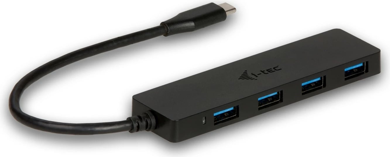 HUB USB-C I-Tec Advance, 4 porta, 5000 Mbit/s, e zezë