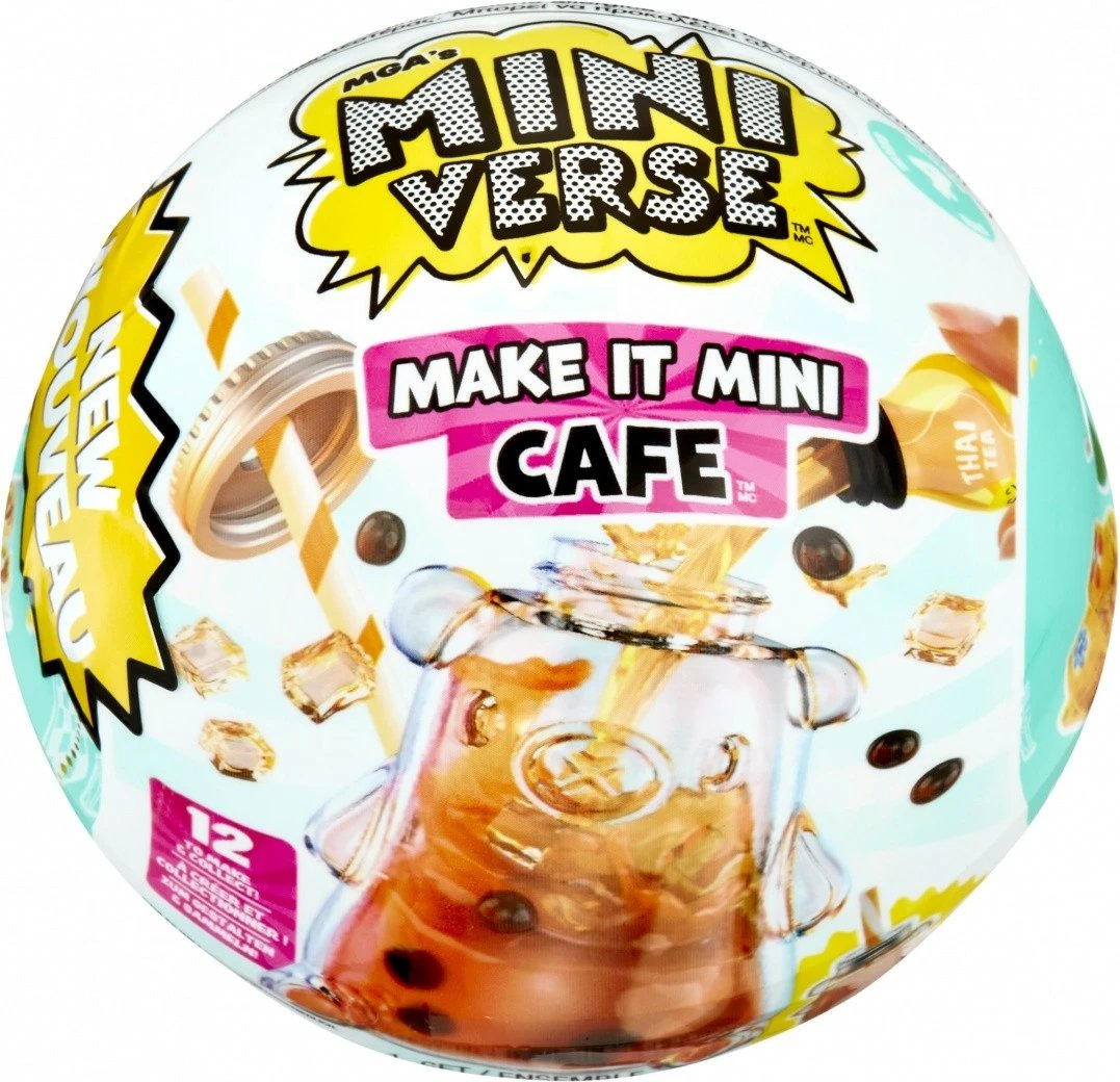 Set figurina MGA Miniverse Make It Mini Foods: Cafe, plastikë, 1 copë