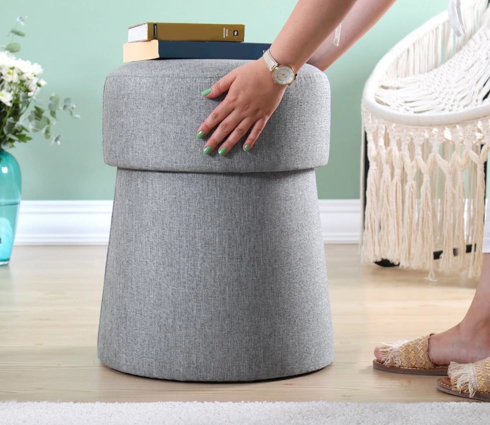 Puf Atelier del Sofa, ngjyrë gri e çelët, Beans