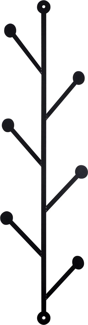 Varëse muri metalike Wallity, Rod 2, e zezë, 25x94cm