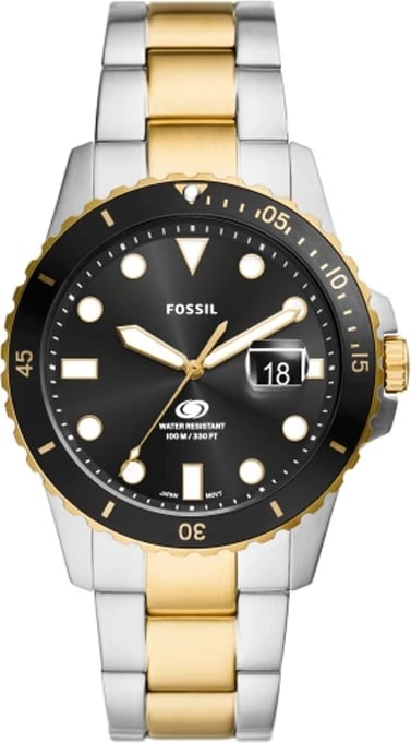 Orë dore për meshkuj Fossil Mod. BLUE, dyngjyrëshe