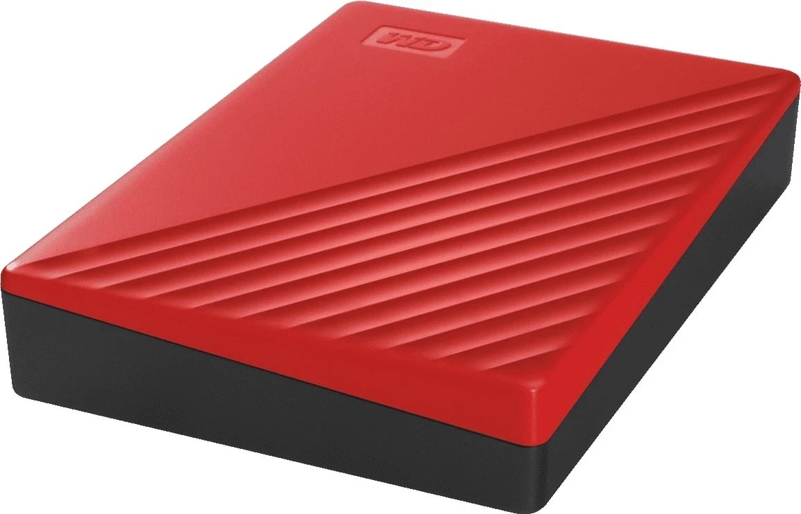 Hardisk i jashtëm WD, My Passport 4TB, i kuq